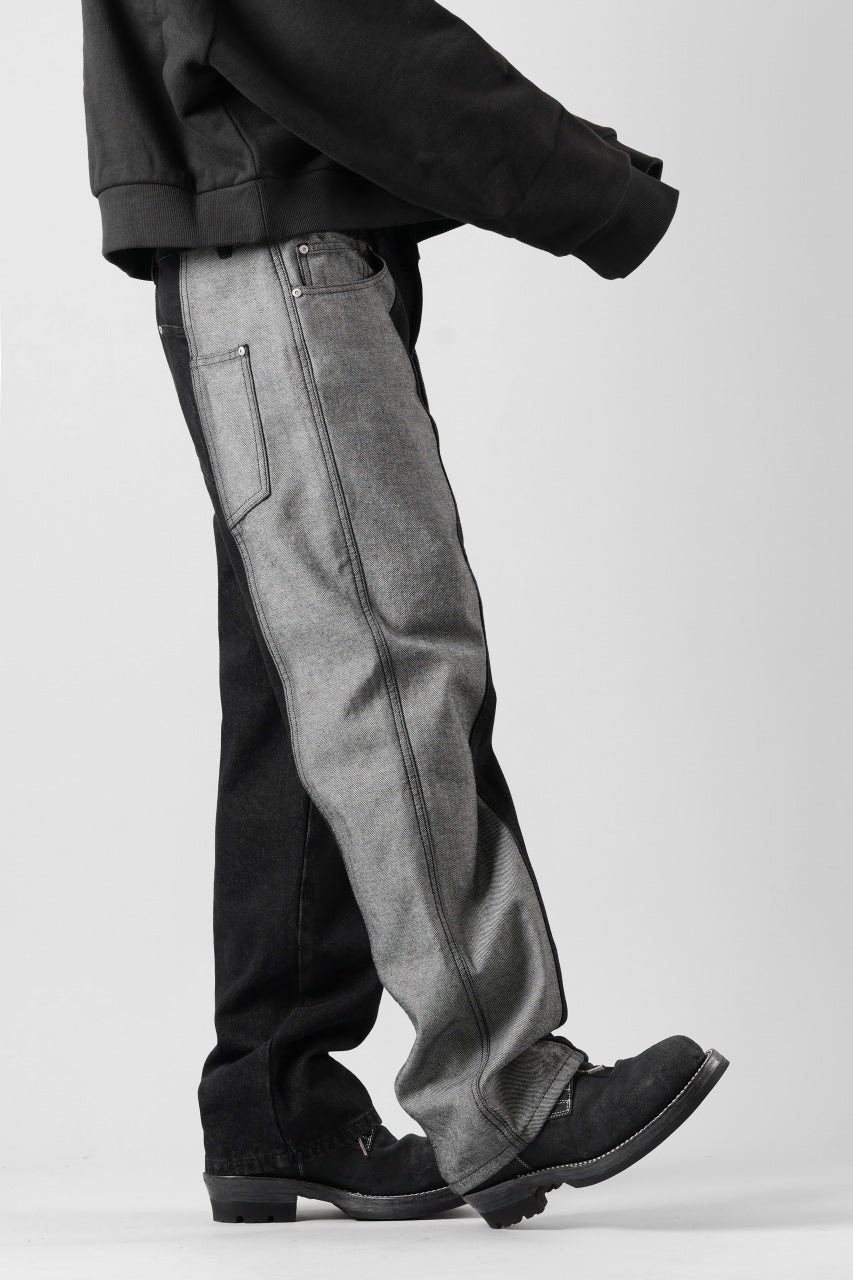 画像をギャラリービューアに読み込む, Feng Chen Wang INSIDE-OUT JEANS TROUSERS (BLACK)