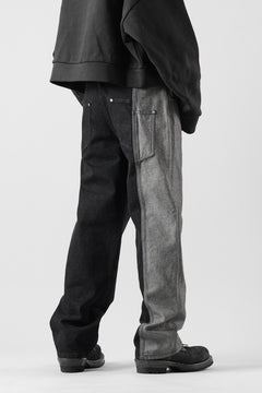 画像をギャラリービューアに読み込む, Feng Chen Wang INSIDE-OUT JEANS TROUSERS (BLACK)
