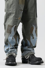 画像をギャラリービューアに読み込む, MASSIMO SABBADIN ARMY CARGO PANTS wt. FLAME DETAIL (ap)