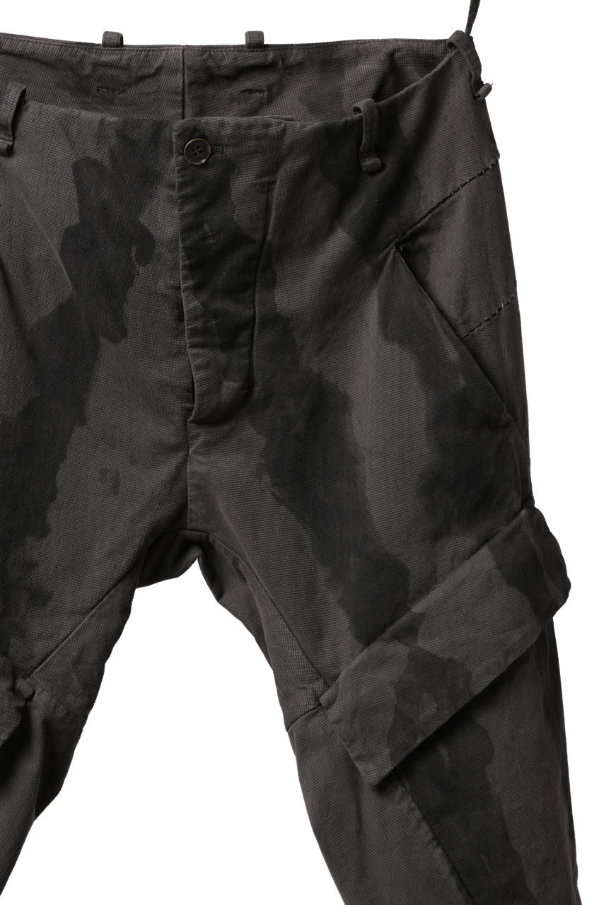 画像をギャラリービューアに読み込む, masnada BAGGY CARGO PANTS / STRETCH MICRO RIP COTTON (CAMO DUST)
