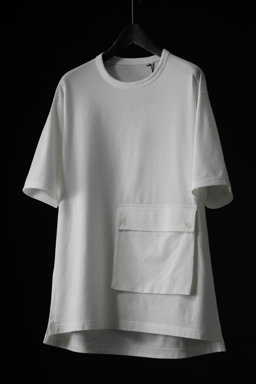 画像をギャラリービューアに読み込む, Y-3 Yohji Yamamoto POCKET S/S TEE / CREPE COTTON JERSEY (OFF WHITE)