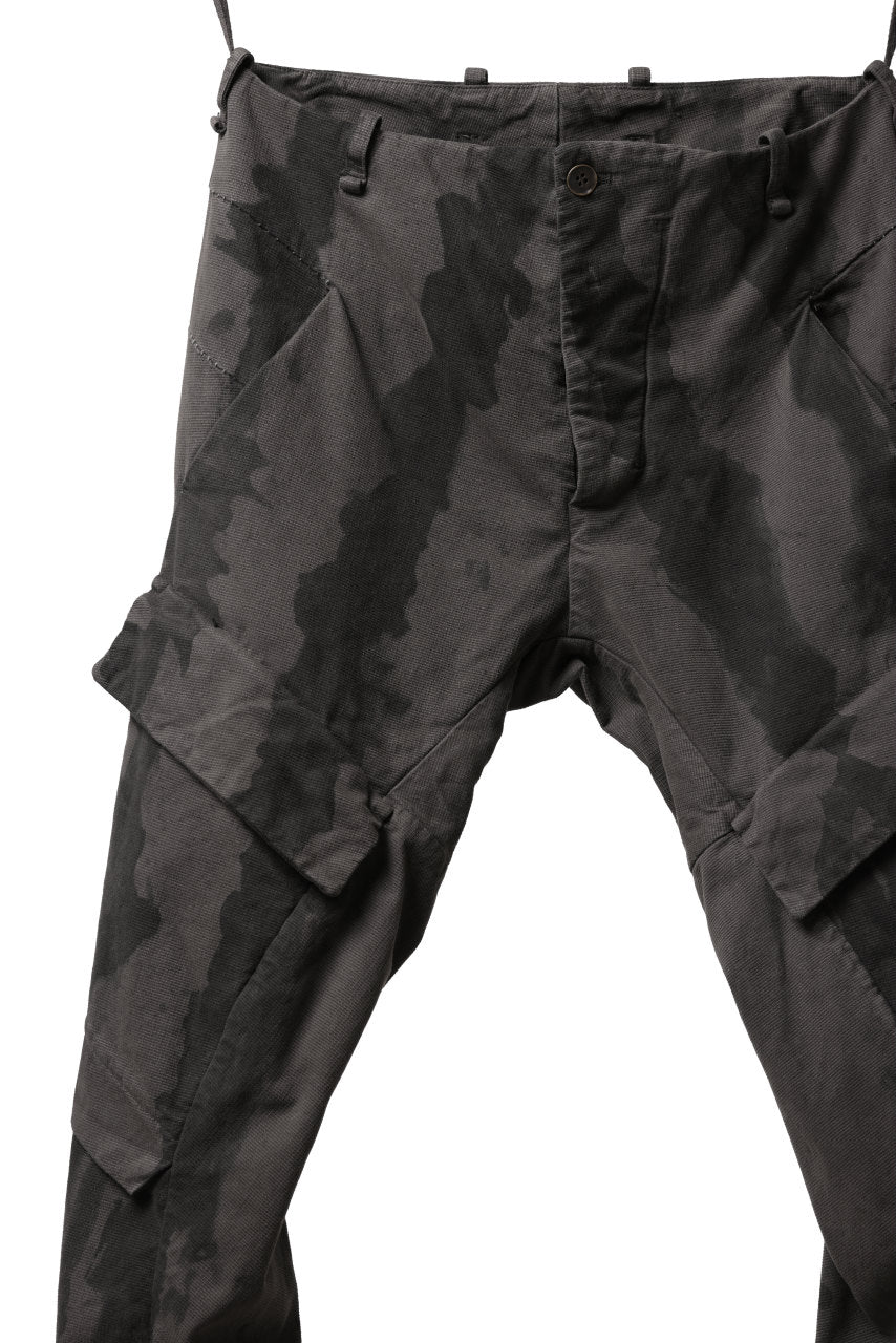 画像をギャラリービューアに読み込む, masnada BAGGY CARGO PANTS / STRETCH MICRO RIP COTTON (CAMO DUST)