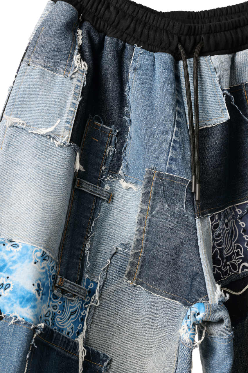 画像をギャラリービューアに読み込む, MASSIMO SABBADIN FULL LEVI'S PATCH BASKET SHORTS (INDIGO #A)