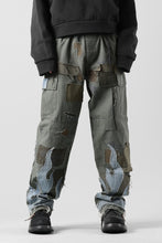 画像をギャラリービューアに読み込む, MASSIMO SABBADIN ARMY CARGO PANTS wt. FLAME DETAIL (ap)
