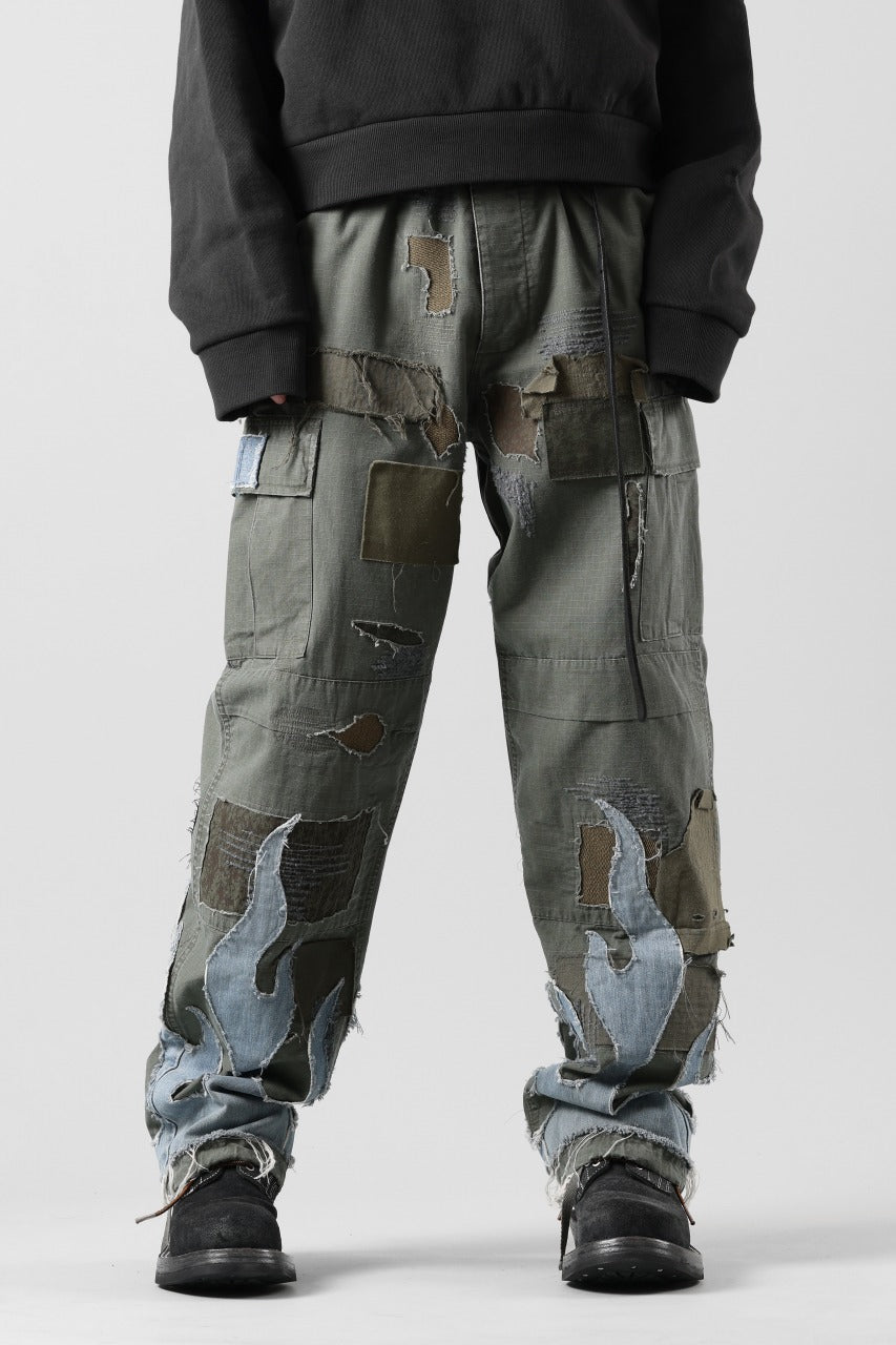 画像をギャラリービューアに読み込む, MASSIMO SABBADIN ARMY CARGO PANTS wt. FLAME DETAIL (ap)