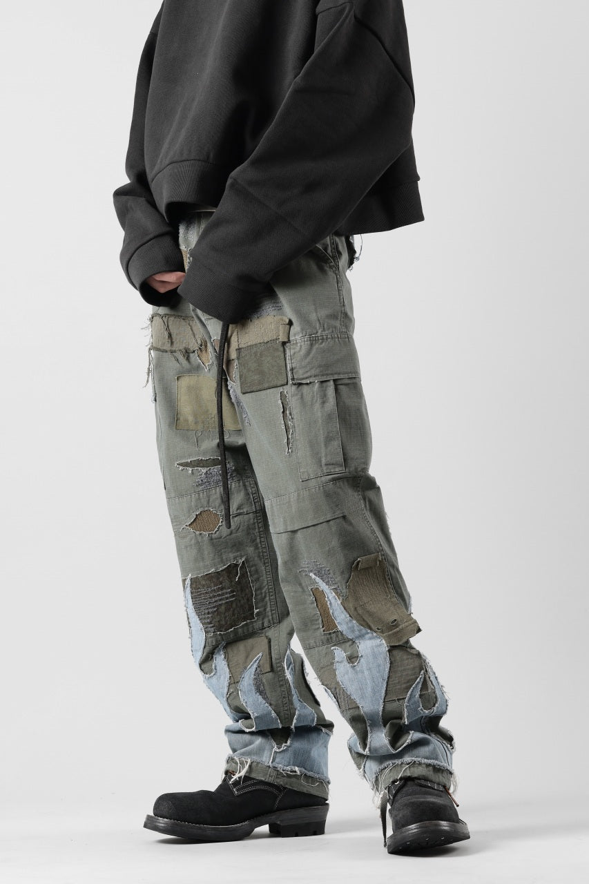 画像をギャラリービューアに読み込む, MASSIMO SABBADIN ARMY CARGO PANTS wt. FLAME DETAIL (ap)