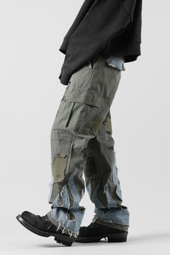 画像をギャラリービューアに読み込む, MASSIMO SABBADIN ARMY CARGO PANTS wt. FLAME DETAIL (ap)