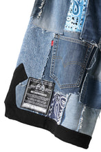 画像をギャラリービューアに読み込む, MASSIMO SABBADIN FULL LEVI'S PATCH BASKET SHORTS (INDIGO #A)