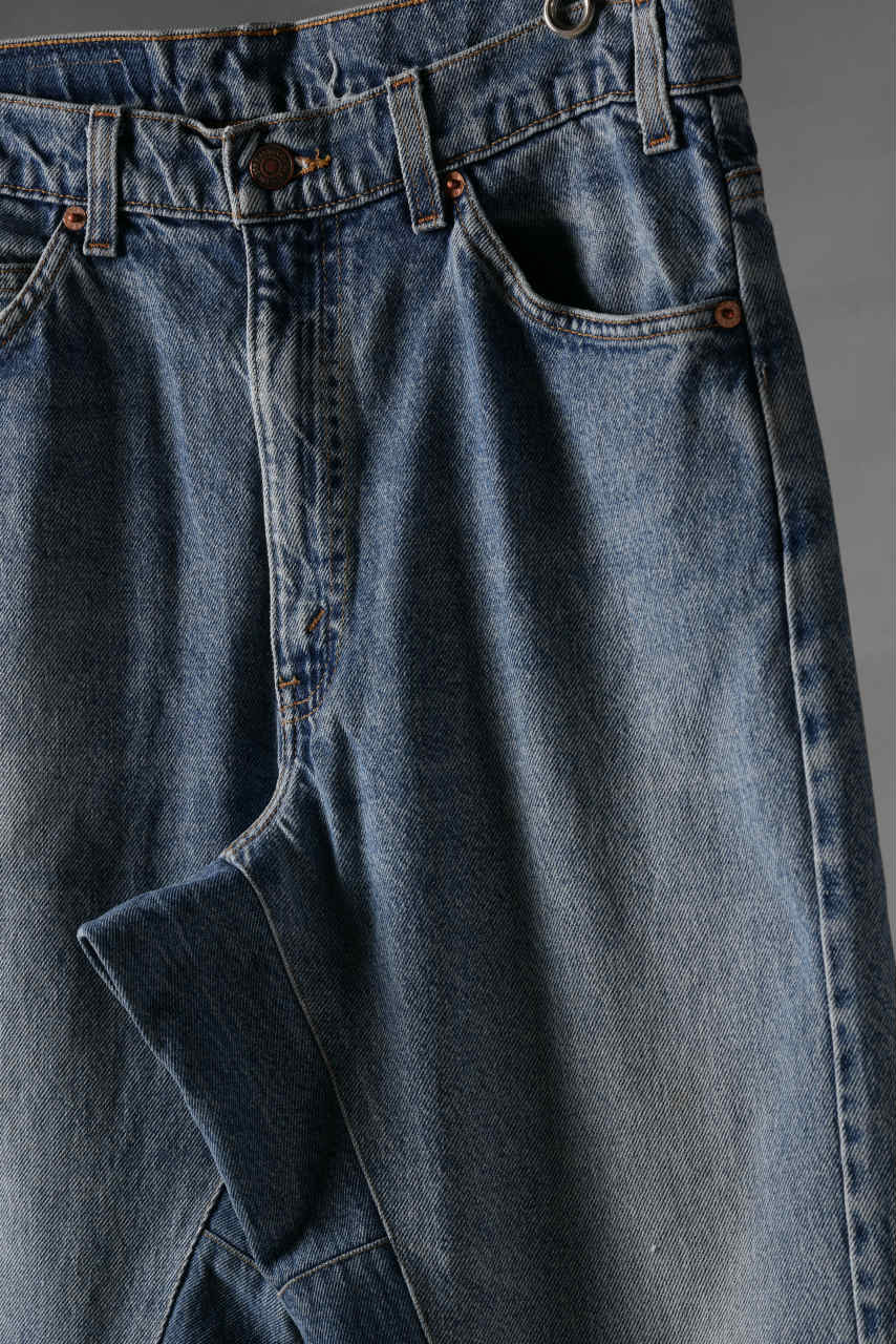 画像をギャラリービューアに読み込む, CHANGES x LOOM exclusive REMAKE REGULAR FIT DENIM PANTS / VINTAGE LEVI’S JEANS (INDIGO #G)