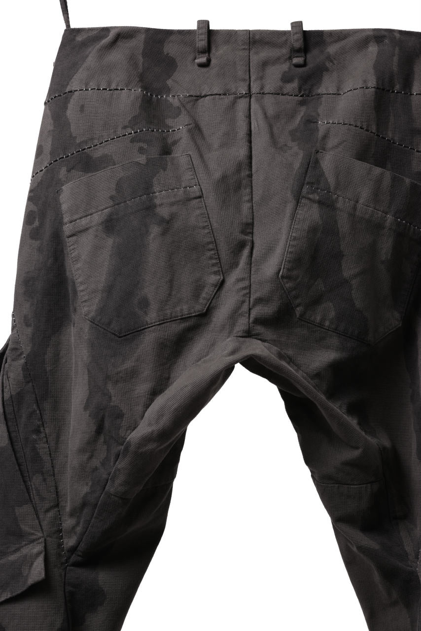 画像をギャラリービューアに読み込む, masnada BAGGY CARGO PANTS / STRETCH MICRO RIP COTTON (CAMO DUST)
