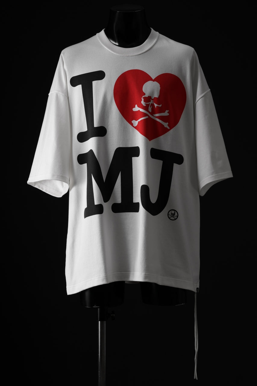 mastermind JAPAN I♡MJ TEE / BOXY FIT (WHITE)
