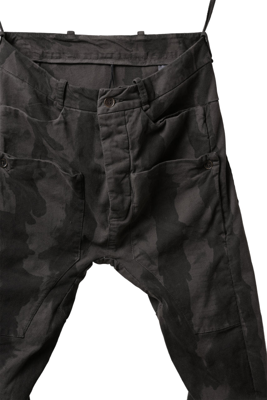 画像をギャラリービューアに読み込む, masnada SLIM GUSSET PANTS / STRETCH MICRO RIP COTTON (CAMO DUST)