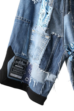 画像をギャラリービューアに読み込む, MASSIMO SABBADIN FULL LEVI'S PATCH BASKET SHORTS (INDIGO #B)