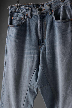 画像をギャラリービューアに読み込む, CHANGES x LOOM exclusive REMAKE REGULAR FIT DENIM PANTS / VINTAGE LEVI’S JEANS (INDIGO #H)
