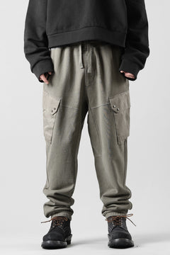 Load image into Gallery viewer, Ten c MULTI POCKET SNAP SWEAT PANTS / GARMENT DYED (ASH GRAY)