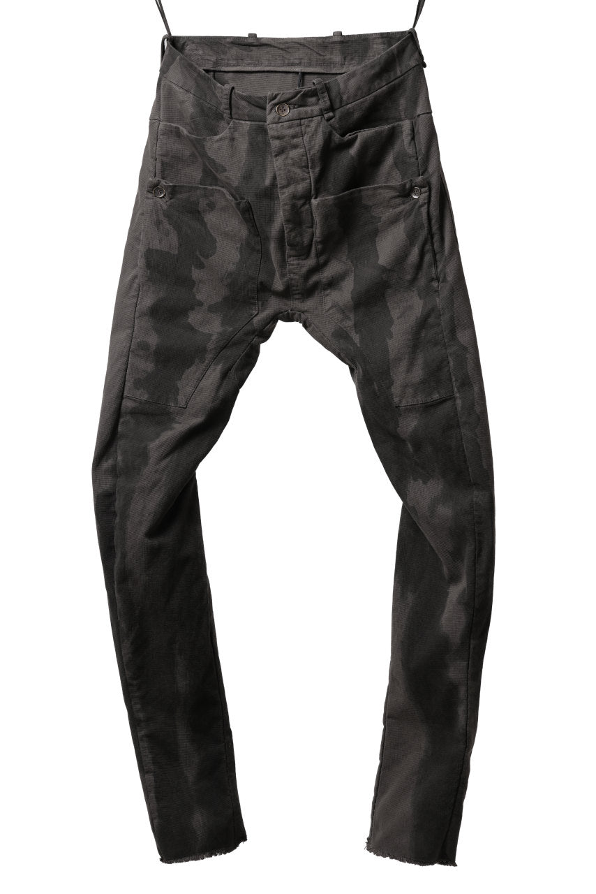 画像をギャラリービューアに読み込む, masnada SLIM GUSSET PANTS / STRETCH MICRO RIP COTTON (CAMO DUST)