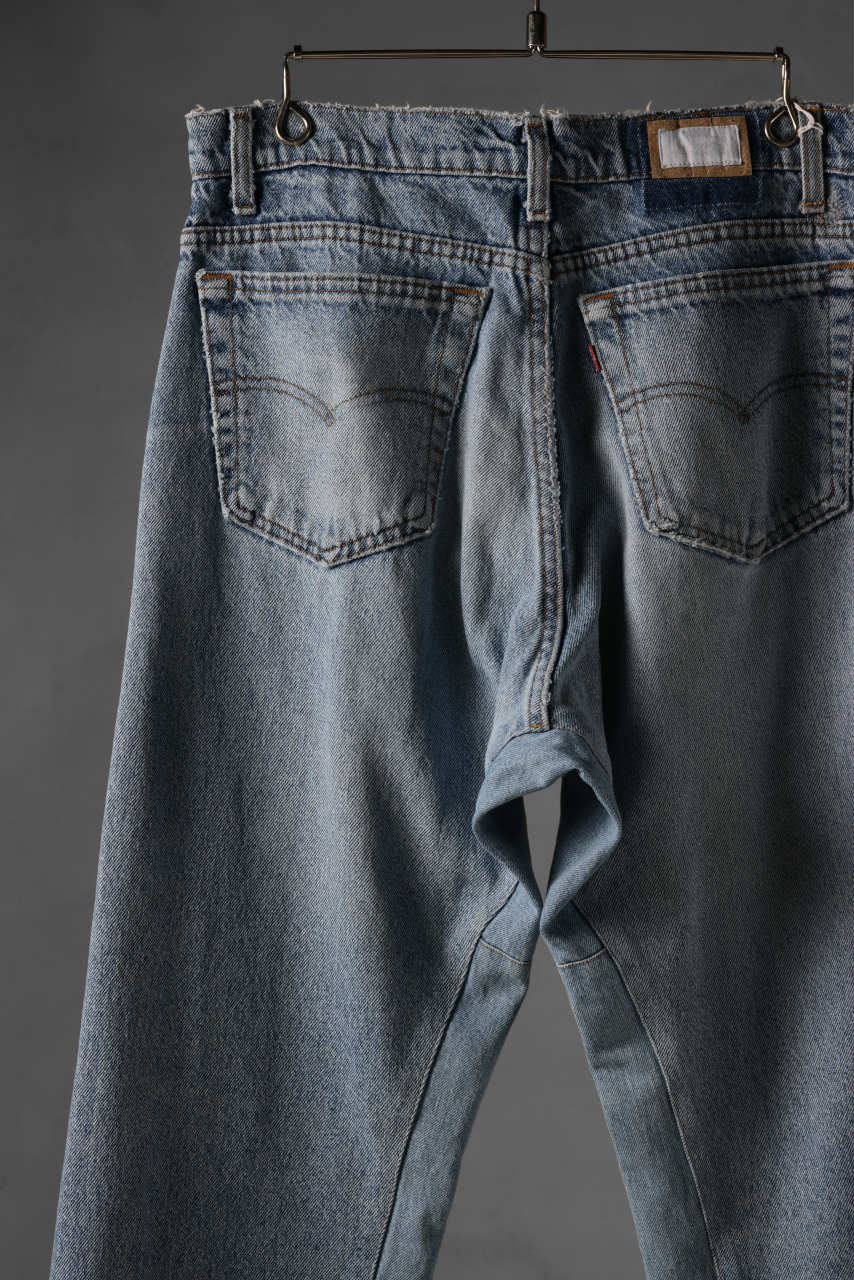 画像をギャラリービューアに読み込む, CHANGES x LOOM exclusive REMAKE REGULAR FIT DENIM PANTS / VINTAGE LEVI’S JEANS (INDIGO #H)