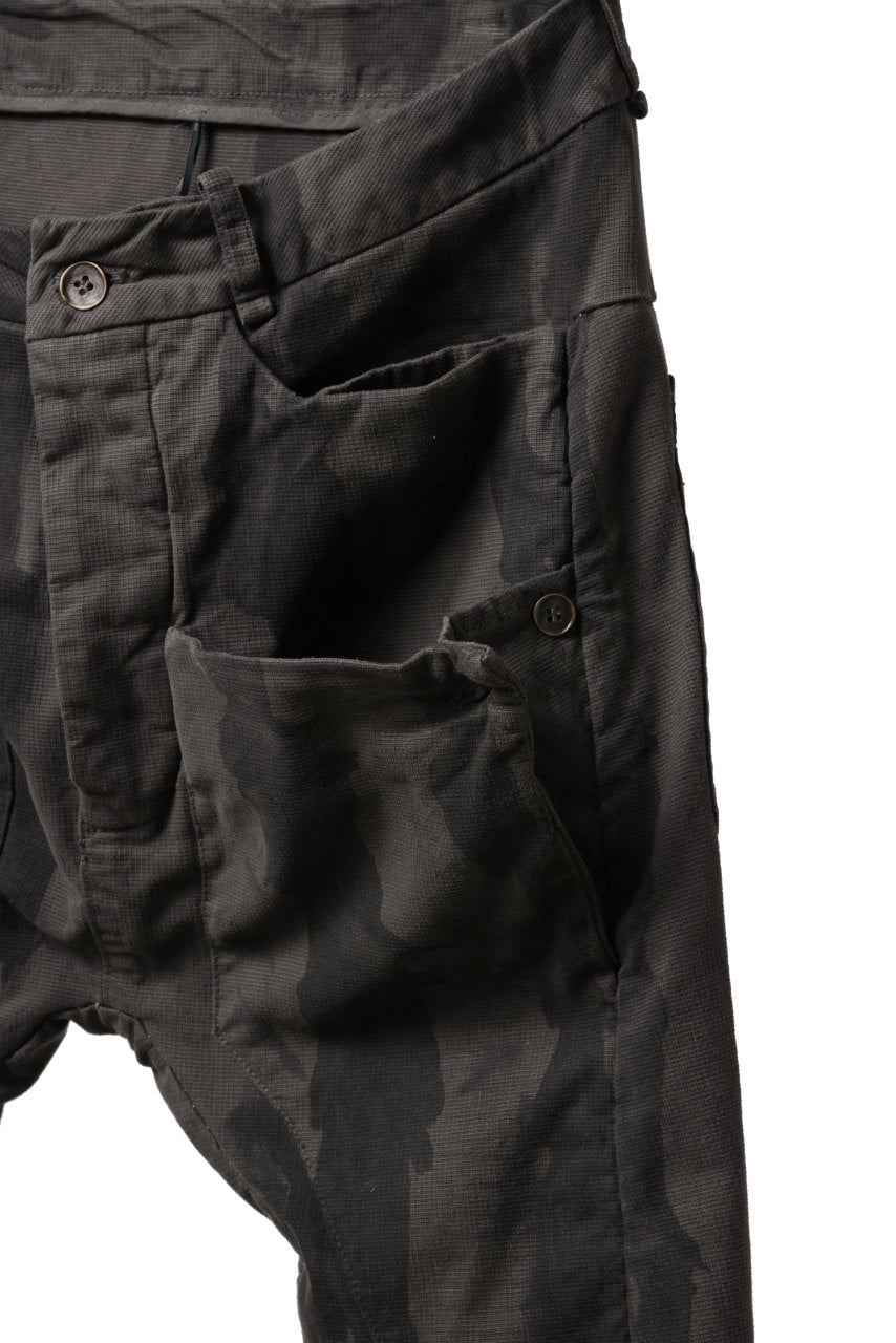 画像をギャラリービューアに読み込む, masnada SLIM GUSSET PANTS / STRETCH MICRO RIP COTTON (CAMO DUST)