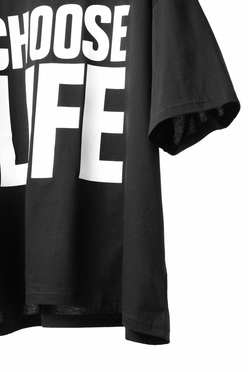 画像をギャラリービューアに読み込む, KATHARINE HAMNETT BIG SLOGAN TEE / CHOOSE LIFE (BLACK)