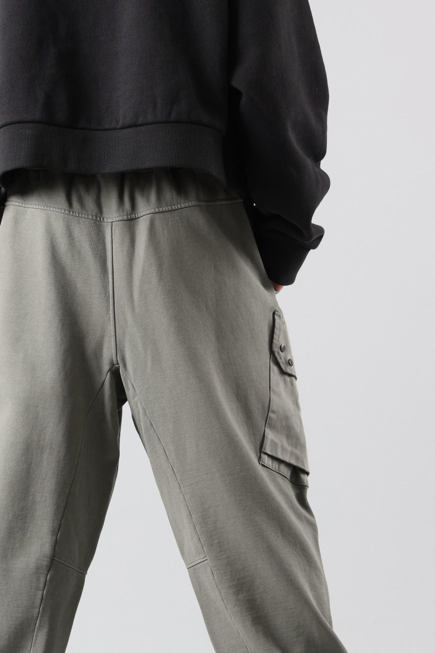 Load image into Gallery viewer, Ten c MULTI POCKET SNAP SWEAT PANTS / GARMENT DYED (ASH GRAY)