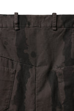 画像をギャラリービューアに読み込む, masnada SLIM GUSSET PANTS / STRETCH MICRO RIP COTTON (CAMO DUST)