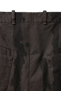 画像をギャラリービューアに読み込む, masnada SLIM GUSSET PANTS / STRETCH MICRO RIP COTTON (CAMO DUST)