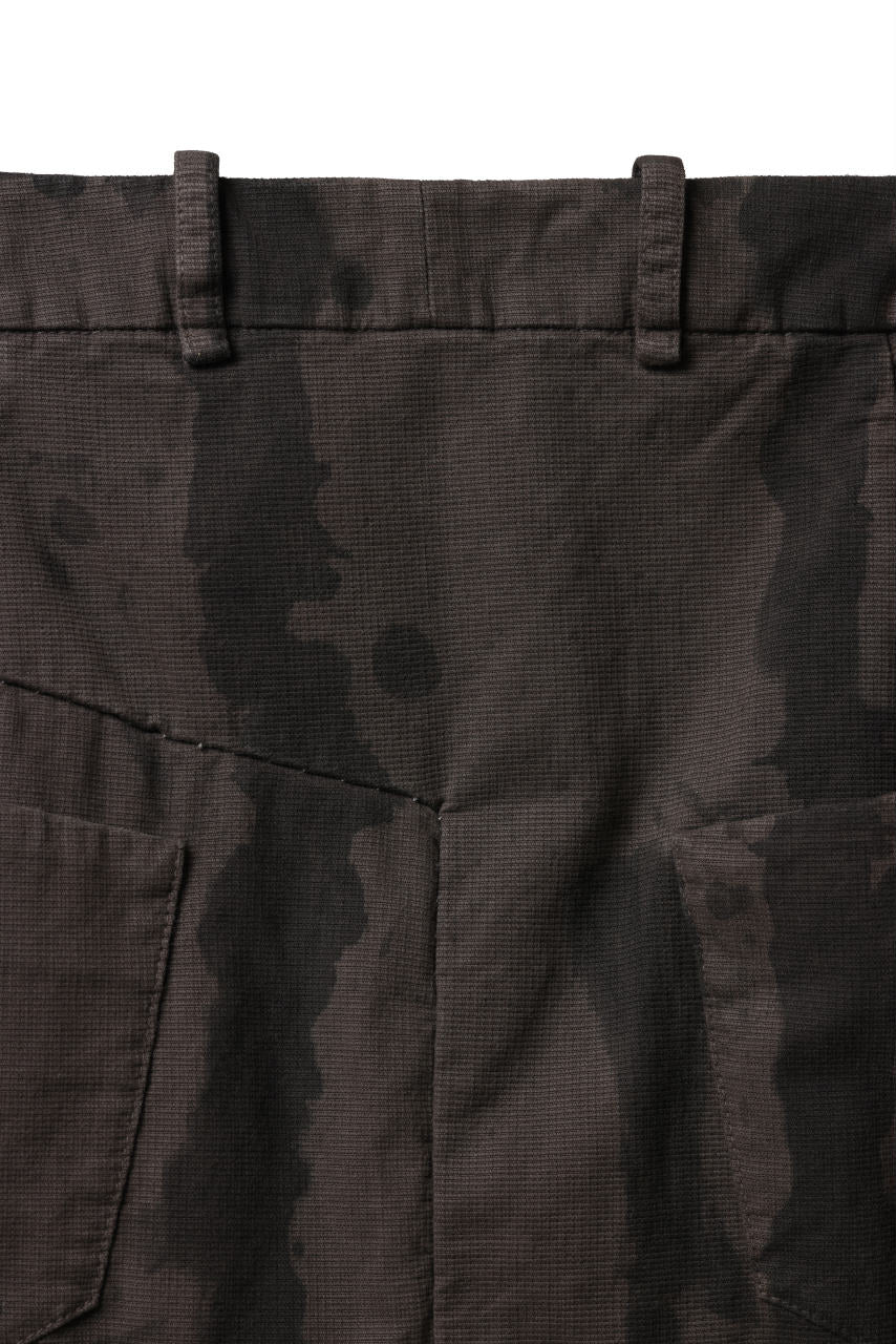 画像をギャラリービューアに読み込む, masnada SLIM GUSSET PANTS / STRETCH MICRO RIP COTTON (CAMO DUST)