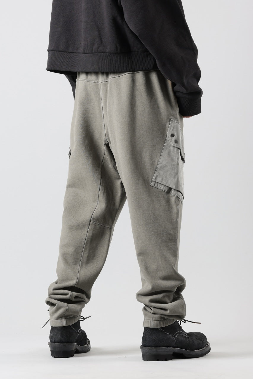 画像をギャラリービューアに読み込む, Ten c MULTI POCKET SNAP SWEAT PANTS / GARMENT DYED (ASH GRAY)