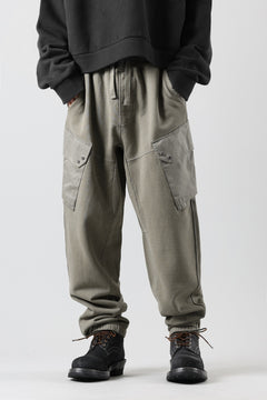 Load image into Gallery viewer, Ten c MULTI POCKET SNAP SWEAT PANTS / GARMENT DYED (ASH GRAY)