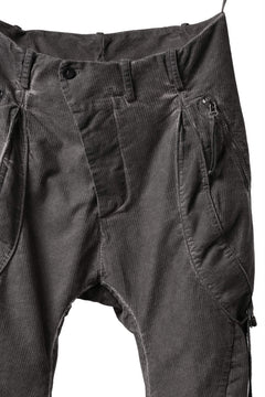 画像をギャラリービューアに読み込む, masnada BAGGY GUSSET POCKET PANTS / STRETCH RELIEF STRIPE COTTON (DUST)