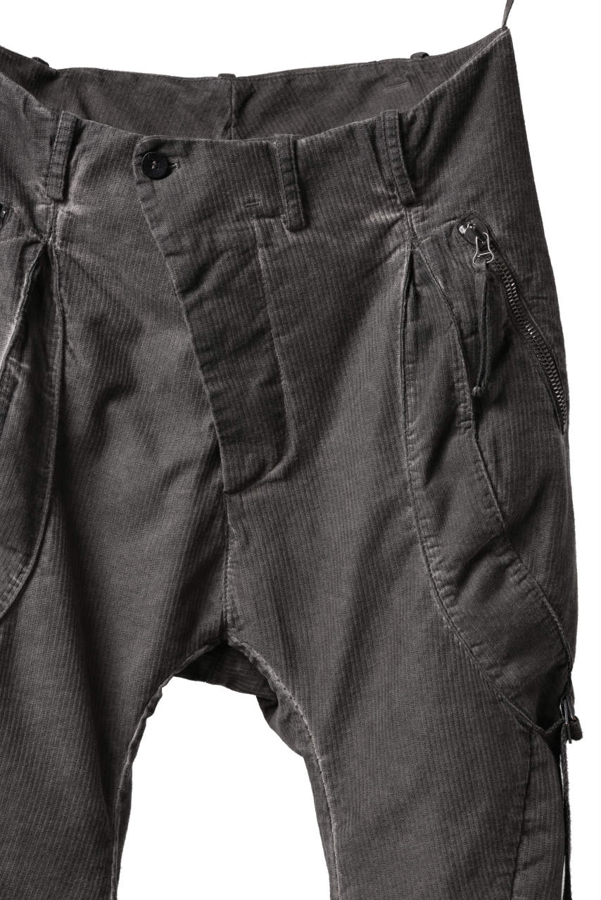 画像をギャラリービューアに読み込む, masnada BAGGY GUSSET POCKET PANTS / STRETCH RELIEF STRIPE COTTON (DUST)