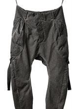 画像をギャラリービューアに読み込む, masnada BAGGY GUSSET POCKET PANTS / STRETCH RELIEF STRIPE COTTON (DUST)