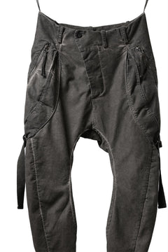 画像をギャラリービューアに読み込む, masnada BAGGY GUSSET POCKET PANTS / STRETCH RELIEF STRIPE COTTON (DUST)