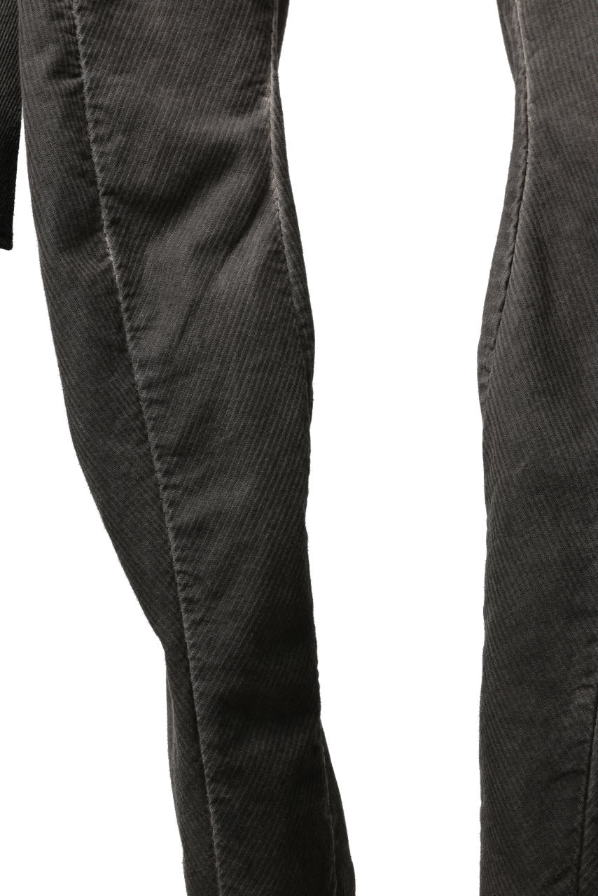 画像をギャラリービューアに読み込む, masnada BAGGY GUSSET POCKET PANTS / STRETCH RELIEF STRIPE COTTON (DUST)