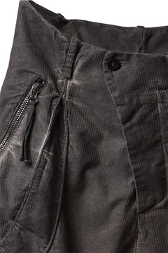 画像をギャラリービューアに読み込む, masnada BAGGY GUSSET POCKET PANTS / STRETCH RELIEF STRIPE COTTON (DUST)
