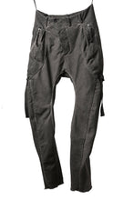 画像をギャラリービューアに読み込む, masnada BAGGY GUSSET POCKET PANTS / STRETCH RELIEF STRIPE COTTON (DUST)