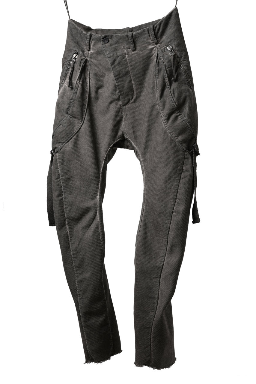 画像をギャラリービューアに読み込む, masnada BAGGY GUSSET POCKET PANTS / STRETCH RELIEF STRIPE COTTON (DUST)