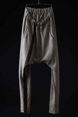 m.a+ exclusive hand painted elastic waist low crotch 2 pocket pants / P571-HP/JM4 (CARBON)