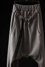 Load image into Gallery viewer, m.a+ hand painted elastic waist low crotch 2 pocket pants / P571-HP/JM4 (CARBON)