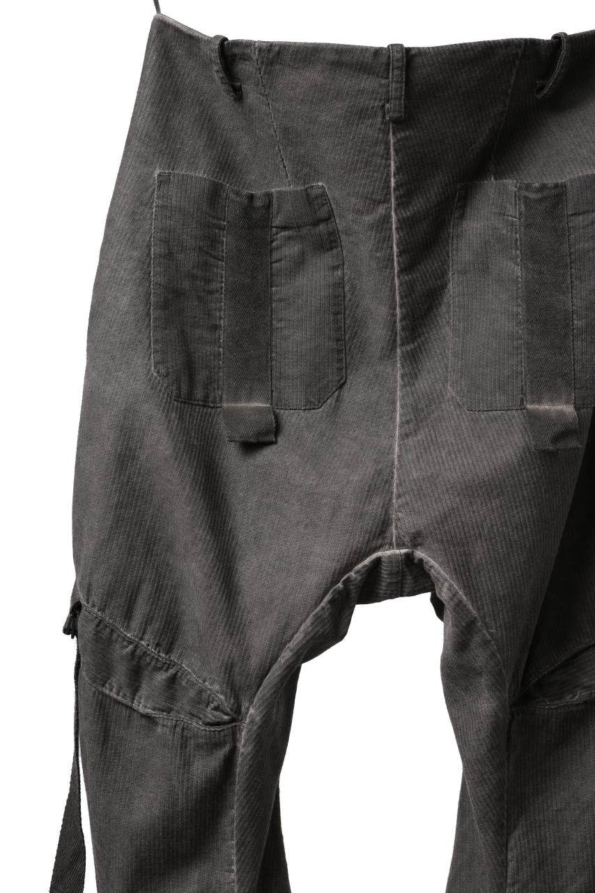 画像をギャラリービューアに読み込む, masnada BAGGY GUSSET POCKET PANTS / STRETCH RELIEF STRIPE COTTON (DUST)