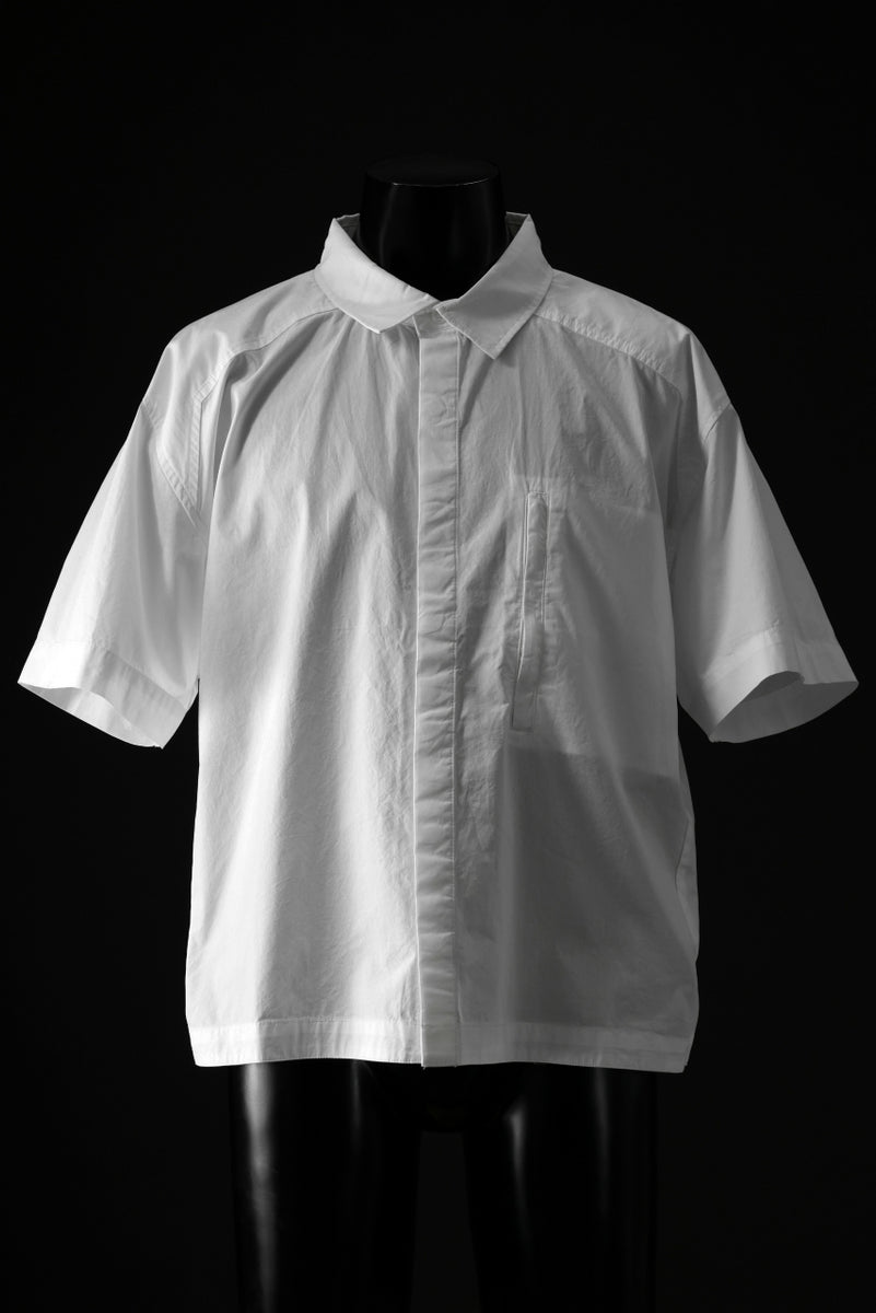 entire studios ZIP POCKET SHORT SLEEVE SHIRT (MILK)の商品