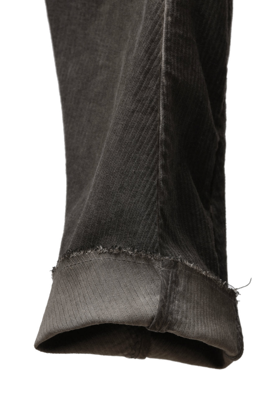 画像をギャラリービューアに読み込む, masnada BAGGY GUSSET POCKET PANTS / STRETCH RELIEF STRIPE COTTON (DUST)