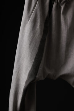 Load image into Gallery viewer, m.a+ hand painted elastic waist low crotch 2 pocket pants / P571-HP/JM4 (CARBON)