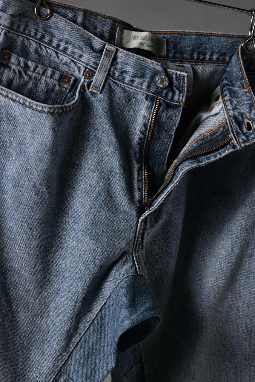 画像をギャラリービューアに読み込む, CHANGES x LOOM exclusive REMAKE REGULAR FIT DENIM PANTS / VINTAGE LEVI’S JEANS (INDIGO #I)