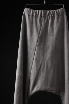 Load image into Gallery viewer, m.a+ hand painted elastic waist low crotch 2 pocket pants / P571-HP/JM4 (CARBON)