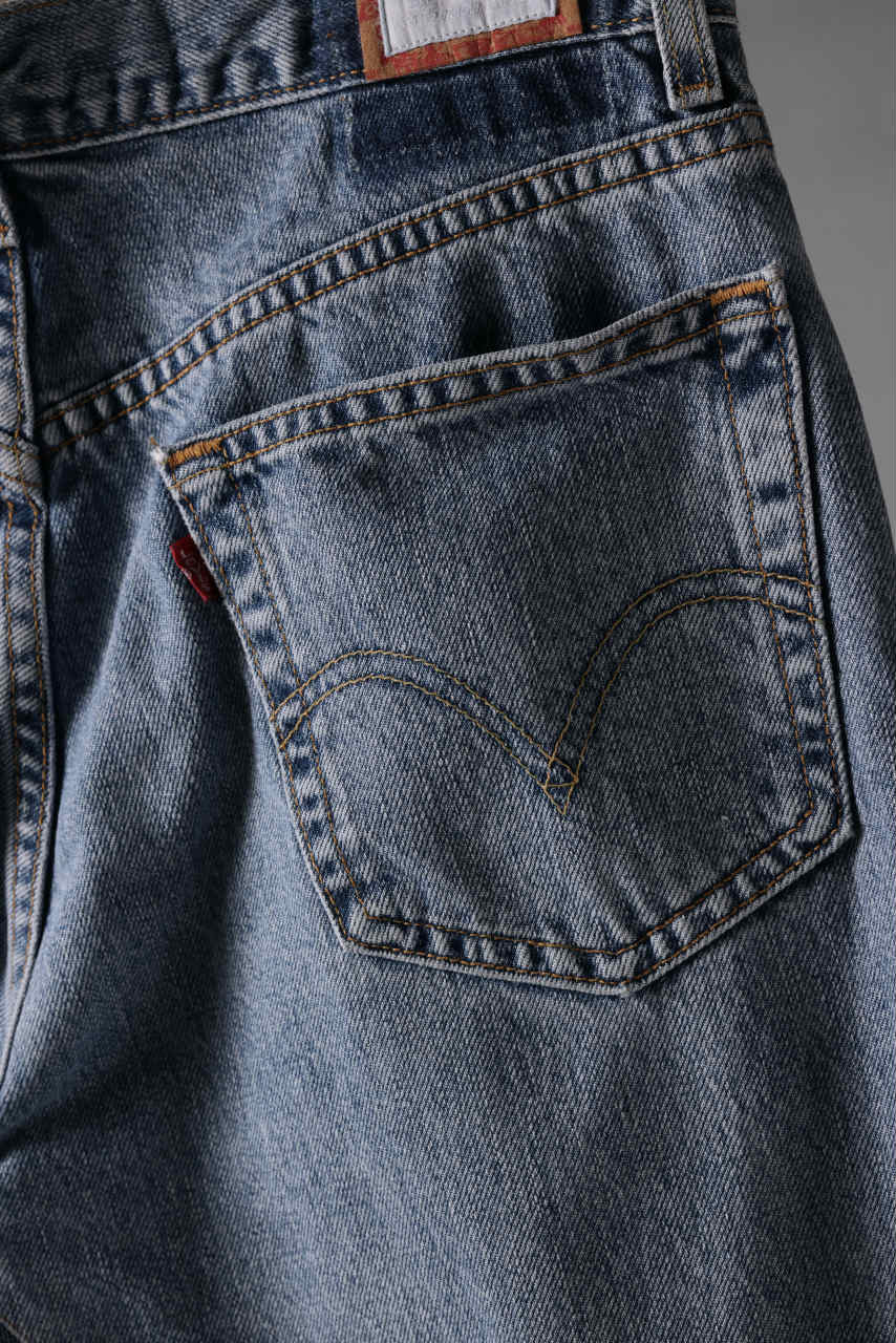 画像をギャラリービューアに読み込む, CHANGES x LOOM exclusive REMAKE REGULAR FIT DENIM PANTS / VINTAGE LEVI’S JEANS (INDIGO #I)