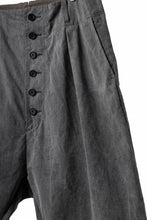 画像をギャラリービューアに読み込む, KLASICA SABRON 66 (ND ver.) RECONSTRUCTED MID PANTS / NATURAL DYED COTTON x SILK WEATHER (SUMI BLACK)