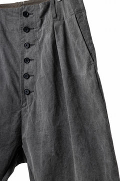 画像をギャラリービューアに読み込む, KLASICA SABRON 66 (ND ver.) RECONSTRUCTED MID PANTS / NATURAL DYED COTTON x SILK WEATHER (SUMI BLACK)