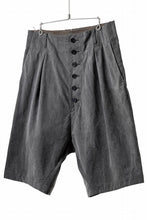画像をギャラリービューアに読み込む, KLASICA SABRON 66 (ND ver.) RECONSTRUCTED MID PANTS / NATURAL DYED COTTON x SILK WEATHER (SUMI BLACK)