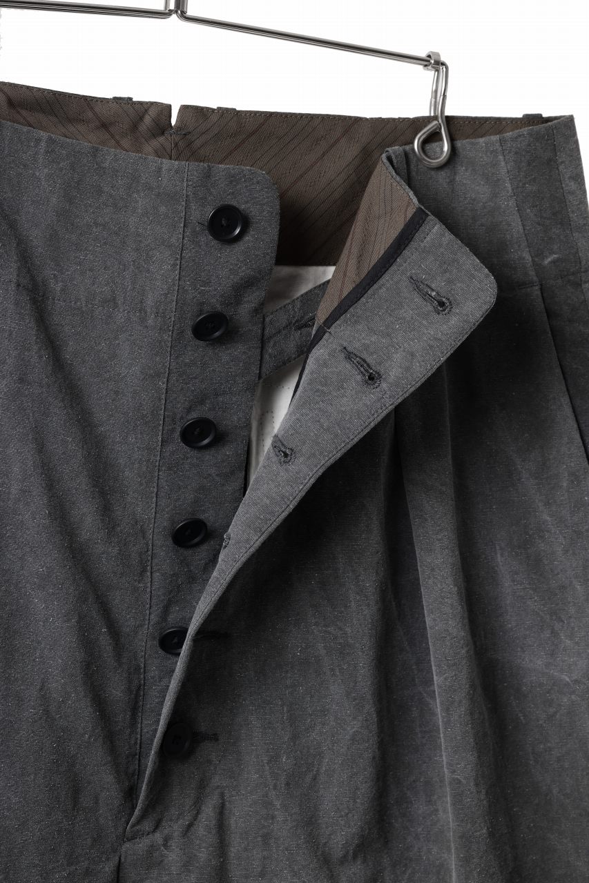 画像をギャラリービューアに読み込む, KLASICA SABRON 66 (ND ver.) RECONSTRUCTED MID PANTS / NATURAL DYED COTTON x SILK WEATHER (SUMI BLACK)